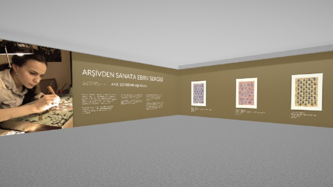 Dijital ebru sergisi sanatseverlerle buluştu